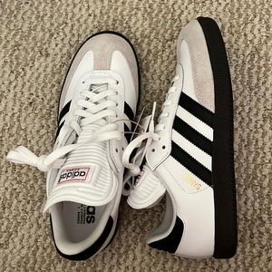 Adidas Samba Classic Shoes Sneakers , White, Mens 6.5, Women’s 7.5, Unisex